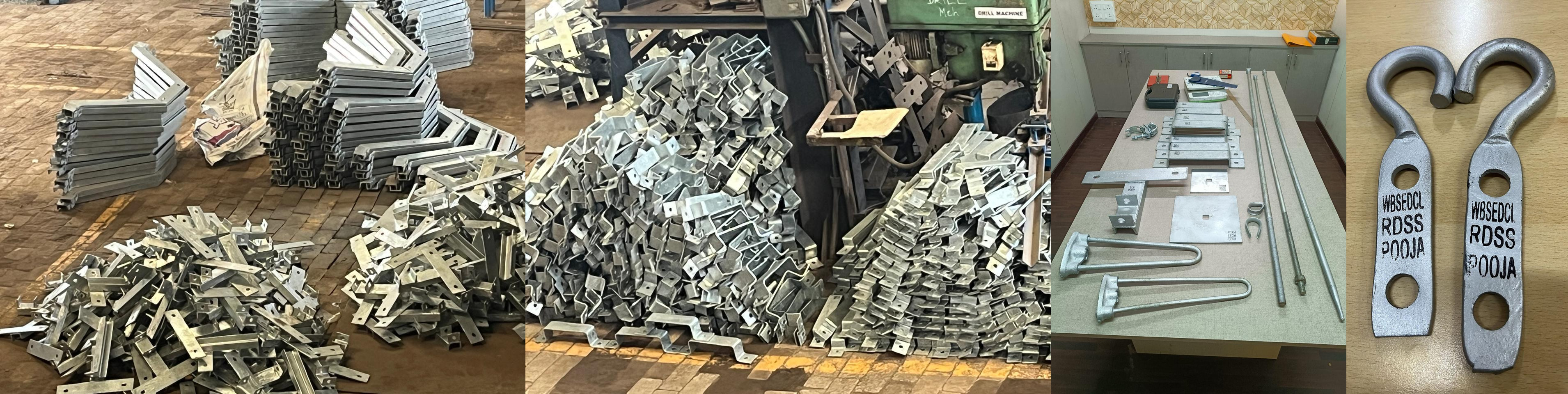 Electrical Hot dip galvanised structures 